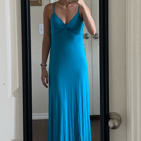Soma light blue stretchy maxi dress - Picture 2 of 6